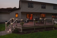 Apple Ridge | Outdoor deck lighting installd by The Decksperts | Springfield MA