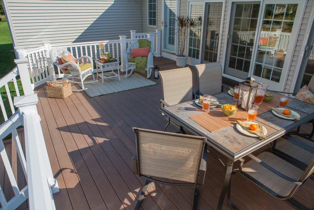 Custom deck and outdoor living space built by The Decksperts | Northern CT