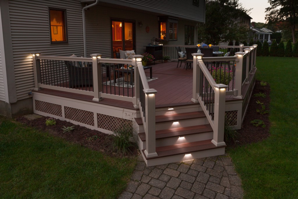 Outdoor lighting by The Decksperts | Serving Northern CT, Suffield, CT, and Enfield, CT