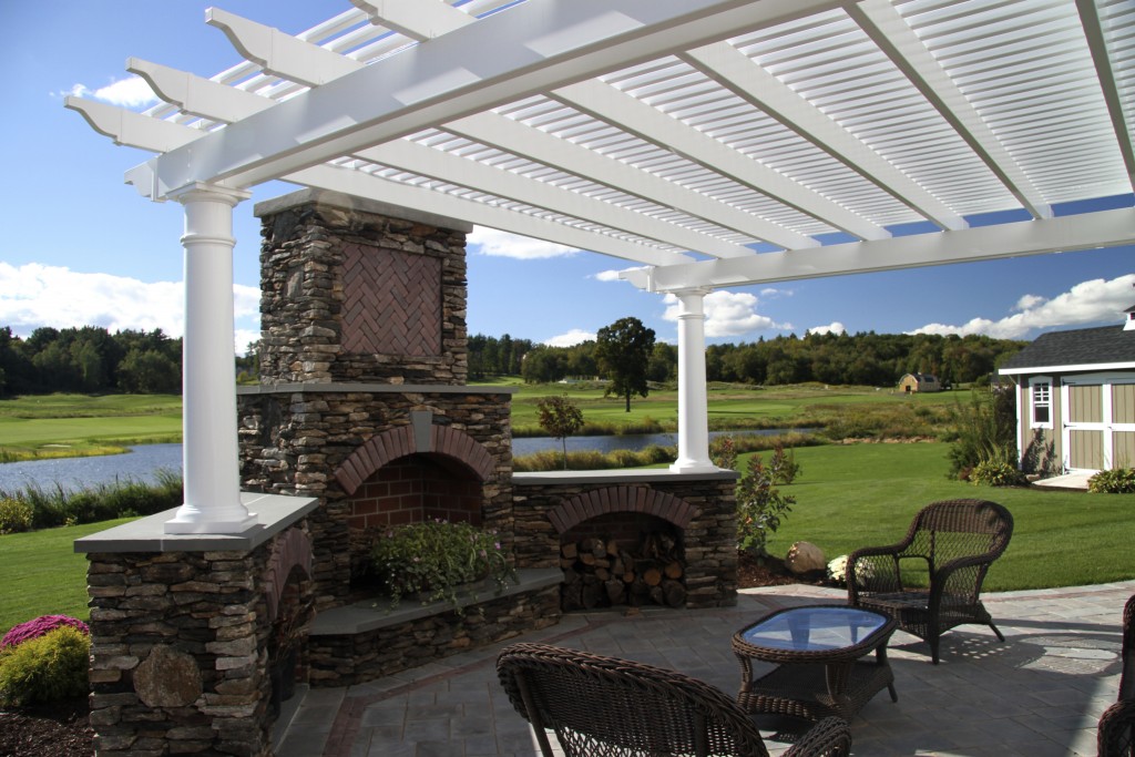 Custom pergola for outdoor living built by The Decksperts | Serving Northern CT, Suffield, CT, and Enfield, CT