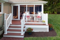 Linda Drive | Custom screen room and deck by The Decksperts | Westfield MA